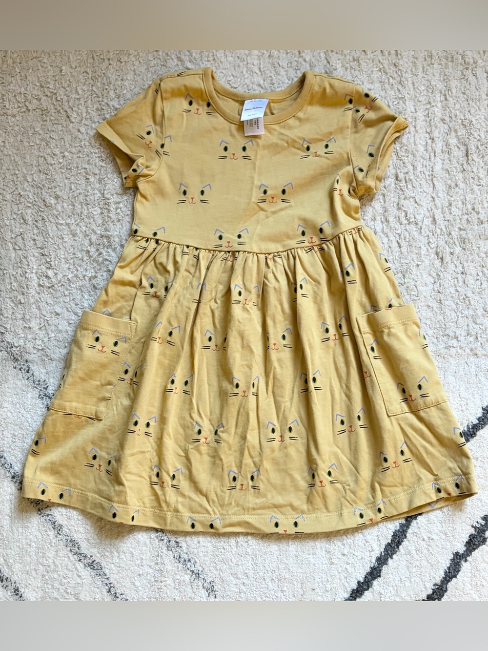 Hanna Andersson cat print dress 4T